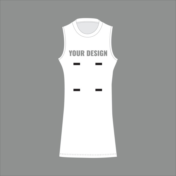 STANDARD ROUND NECK NETBALL DRESS - Junior Thumbnail