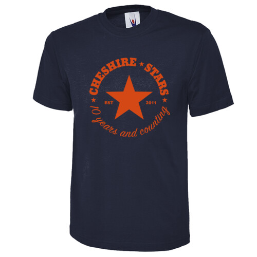 Cheshire Stars Retro T-Shirt - Junior Thumbnail