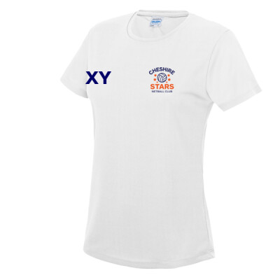 Cheshire Stars NC Ladies T-shirt (White) - Adult Thumbnail