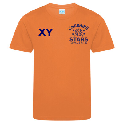 Cheshire Stars NC Kids T-shirt (Orange) - Junior Thumbnail
